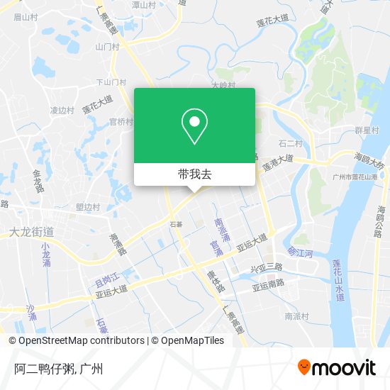 阿二鸭仔粥地图