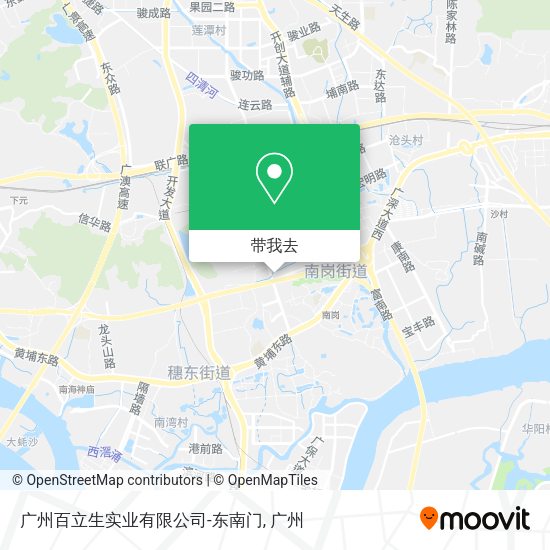 广州百立生实业有限公司-东南门地图