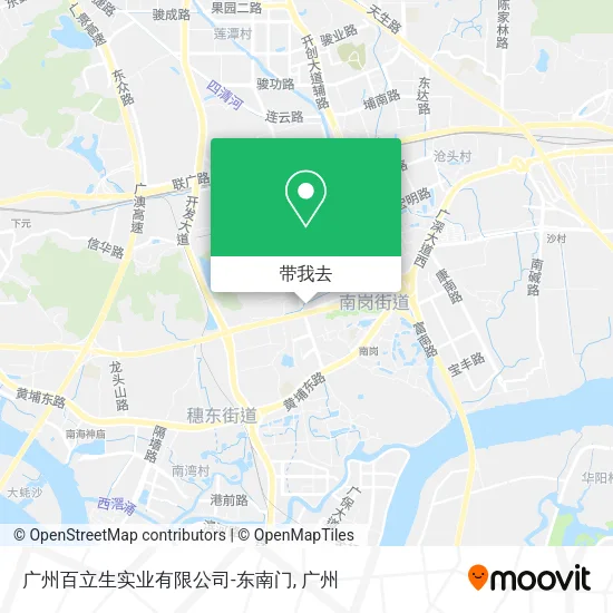 广州百立生实业有限公司-东南门地图