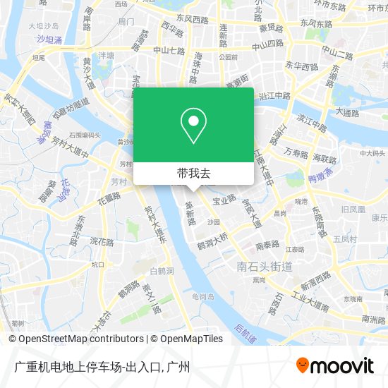 广重机电地上停车场-出入口地图