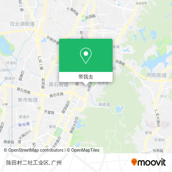 陈田村二社工业区地图