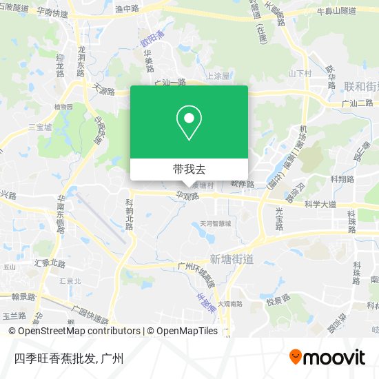 四季旺香蕉批发地图