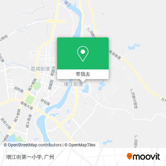 增江街第一小学地图