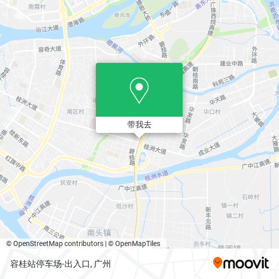 容桂站停车场-出入口地图