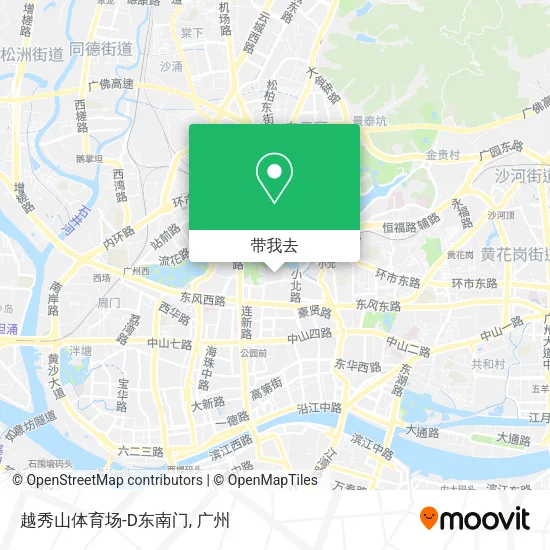 越秀山体育场-D东南门地图
