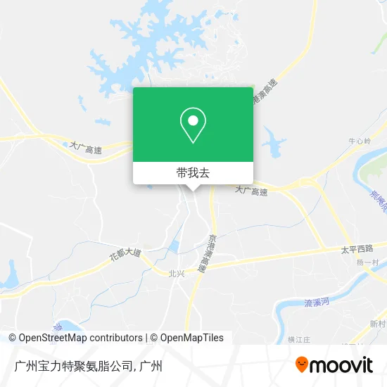 广州宝力特聚氨脂公司地图