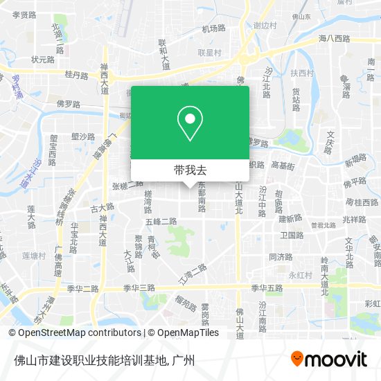佛山市建设职业技能培训基地地图