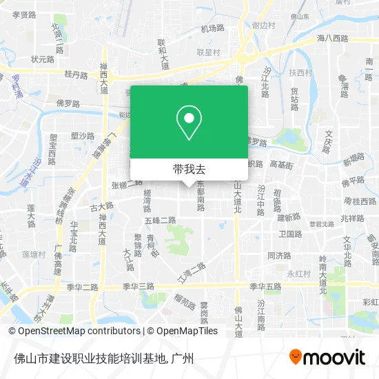 佛山市建设职业技能培训基地地图