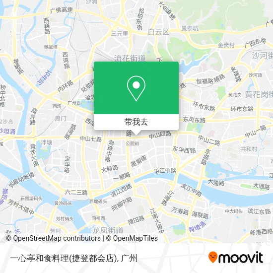 一心亭和食料理(捷登都会店)地图