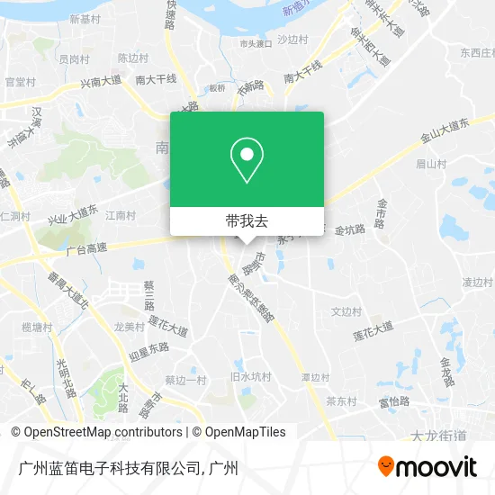 广州蓝笛电子科技有限公司地图