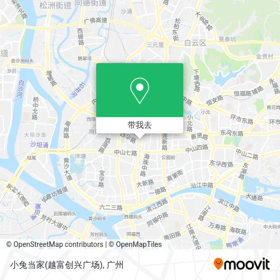 小兔当家(越富创兴广场)地图