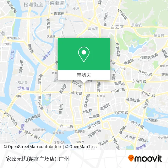 家政无忧(越富广场店)地图