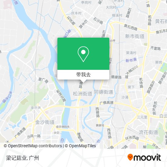 梁记菇业地图