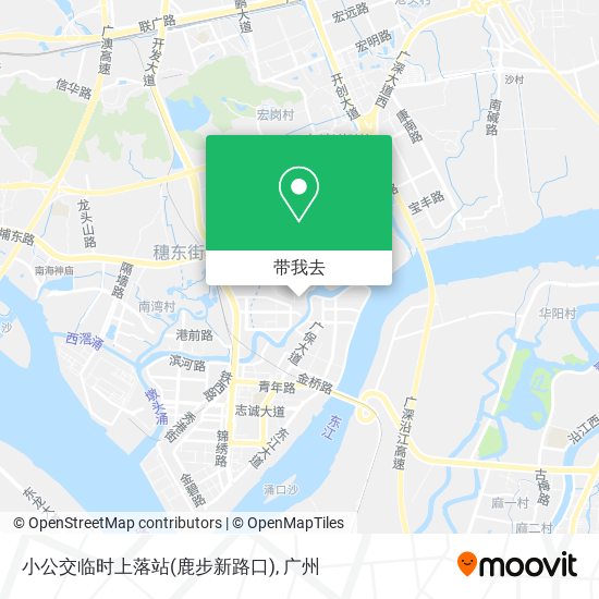 小公交临时上落站(鹿步新路口)地图