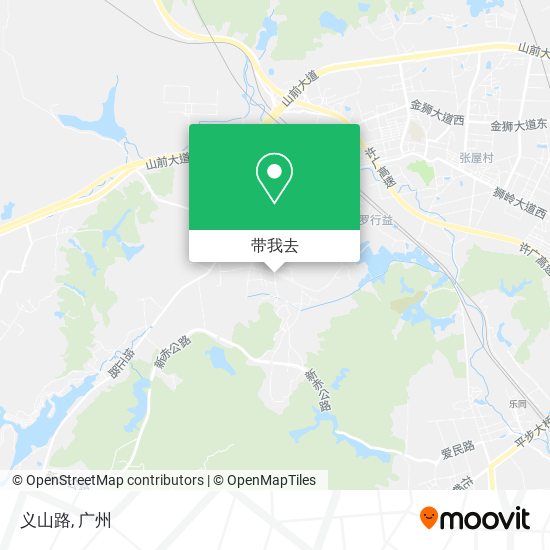 义山路地图