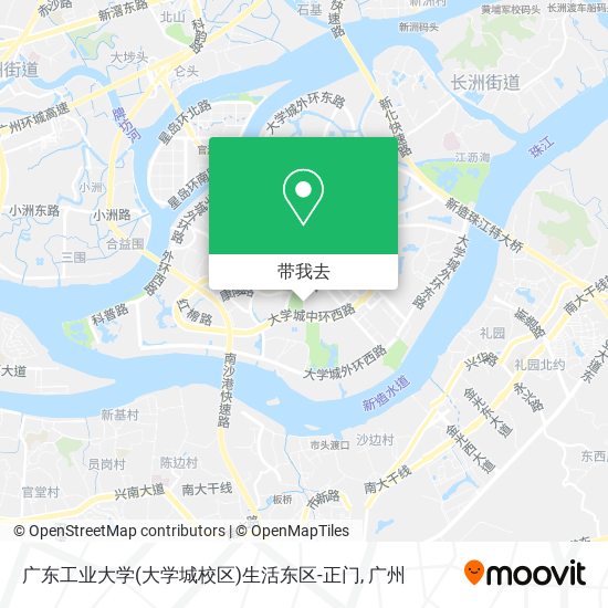 广东工业大学(大学城校区)生活东区-正门地图