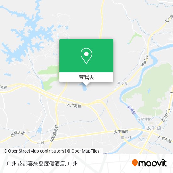 广州花都喜来登度假酒店地图