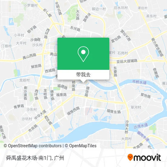 舜禹盛花木场-南1门地图