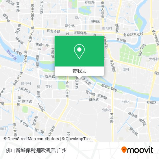 佛山新城保利洲际酒店地图