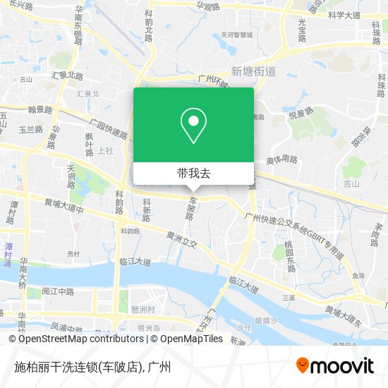 施柏丽干洗连锁(车陂店)地图