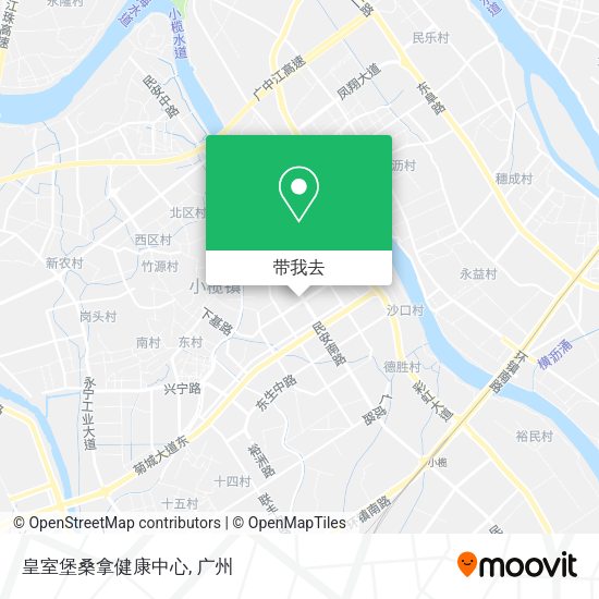 皇室堡桑拿健康中心地图