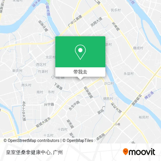 皇室堡桑拿健康中心地图