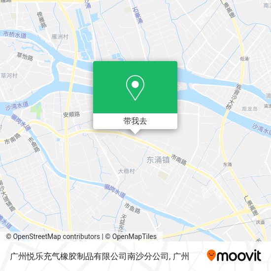 广州悦乐充气橡胶制品有限公司南沙分公司地图