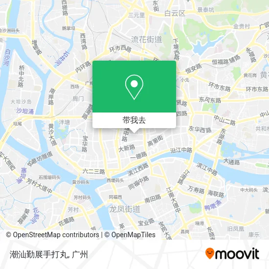 潮汕勤展手打丸地图