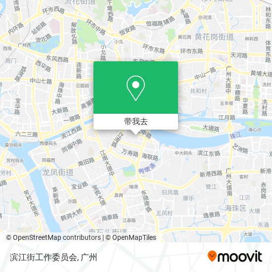 滨江街工作委员会地图