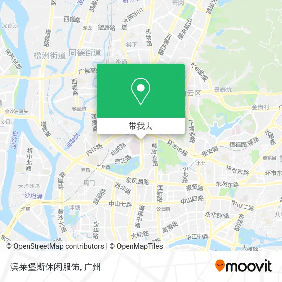 滨莱堡斯休闲服饰地图