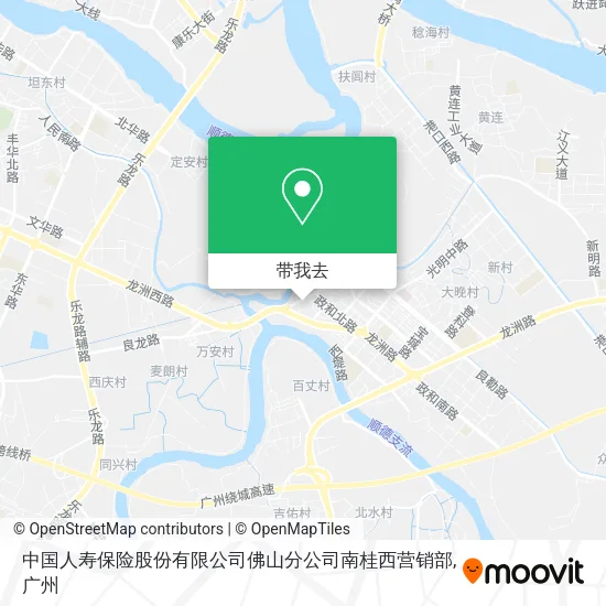 中国人寿保险股份有限公司佛山分公司南桂西营销部地图