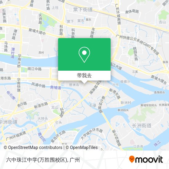 六中珠江中学(万胜围校区)地图