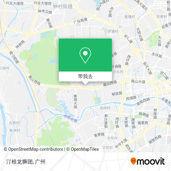 汀根龙狮团地图