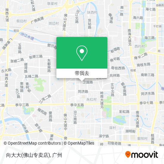 向大大(佛山专卖店)地图