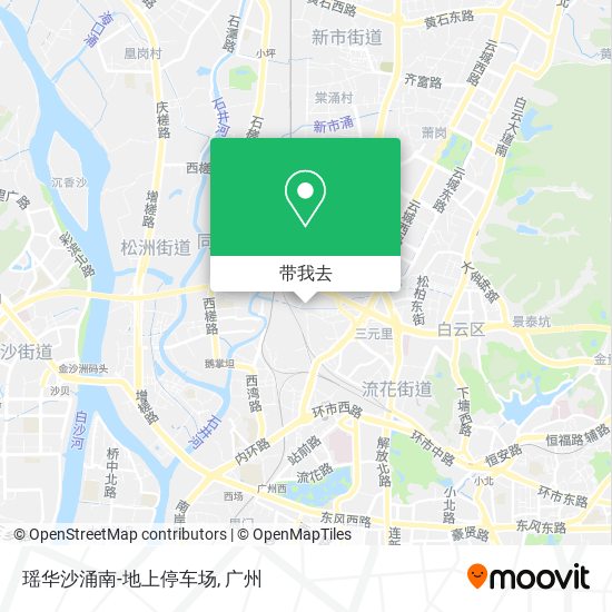 瑶华沙涌南-地上停车场地图