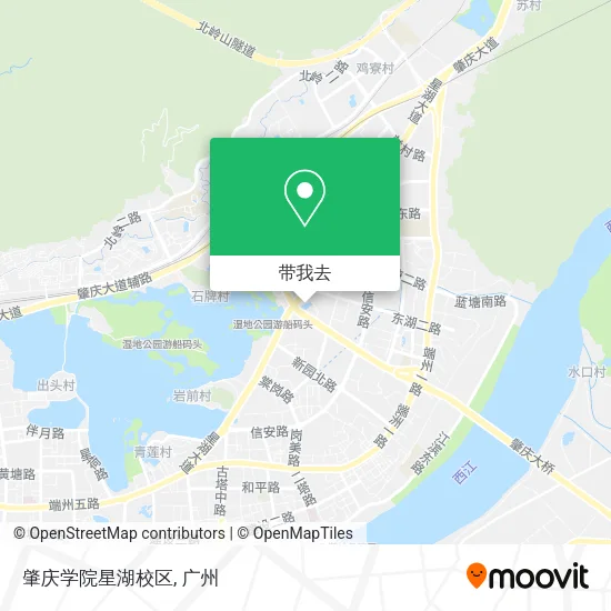 肇庆学院星湖校区地图