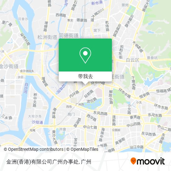 金洲(香港)有限公司广州办事处地图