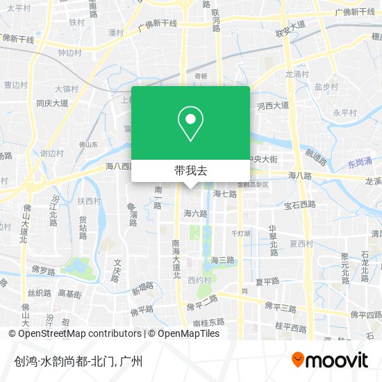 创鸿·水韵尚都-北门地图