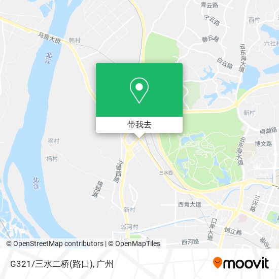 G321/三水二桥(路口)地图