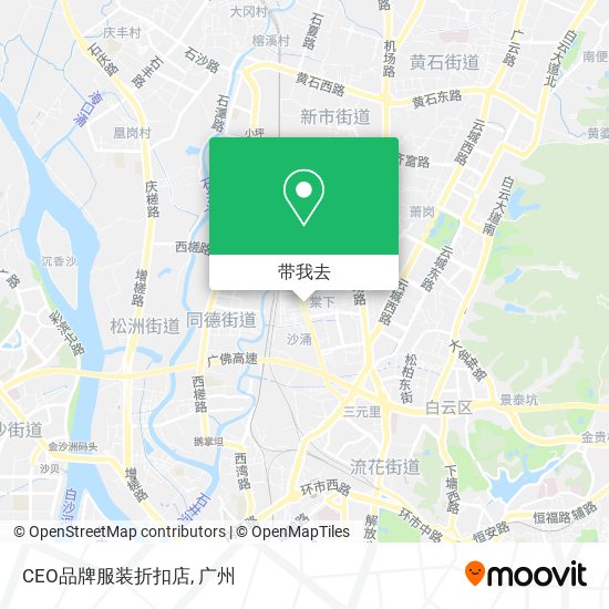 CEO品牌服装折扣店地图
