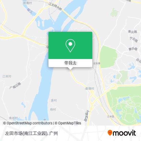 左田市场(南江工业园)地图