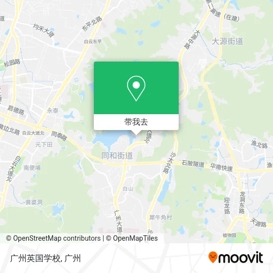广州英国学校地图