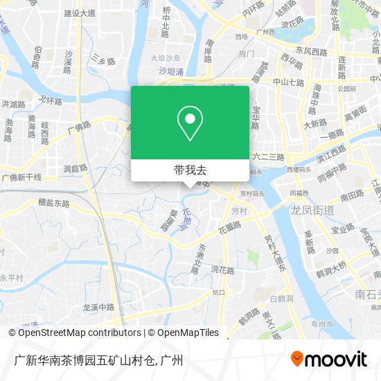 广新华南茶博园五矿山村仓地图