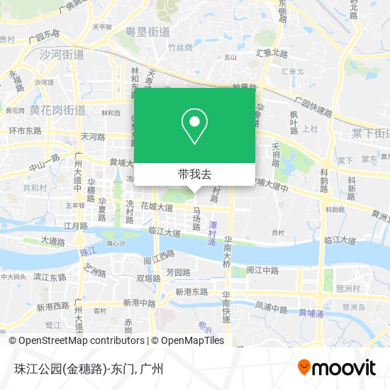 珠江公园(金穗路)-东门地图
