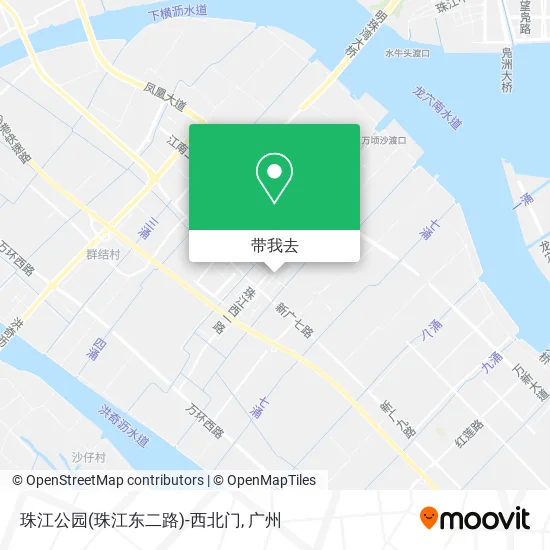 珠江公园(珠江东二路)-西北门地图