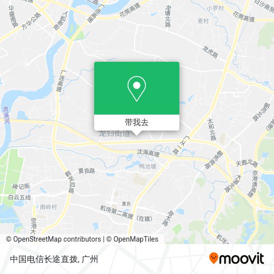 中国电信长途直拨地图