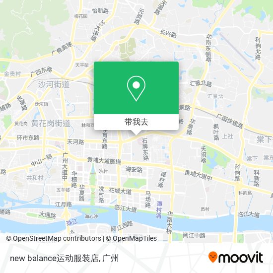 new balance运动服装店地图