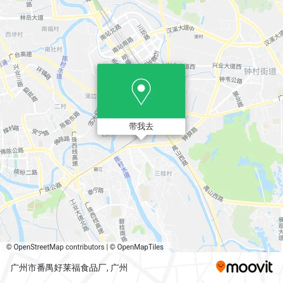 广州市番禺好莱福食品厂地图