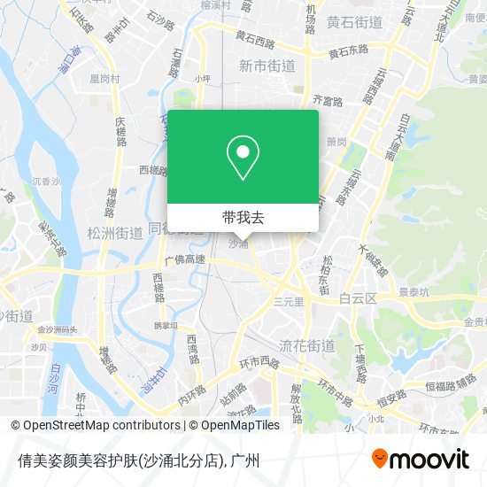 倩美姿颜美容护肤(沙涌北分店)地图