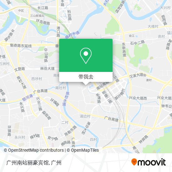 广州南站丽豪宾馆地图